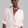 The Frankie Shop Tess Pearl Necklace Pink Sale
