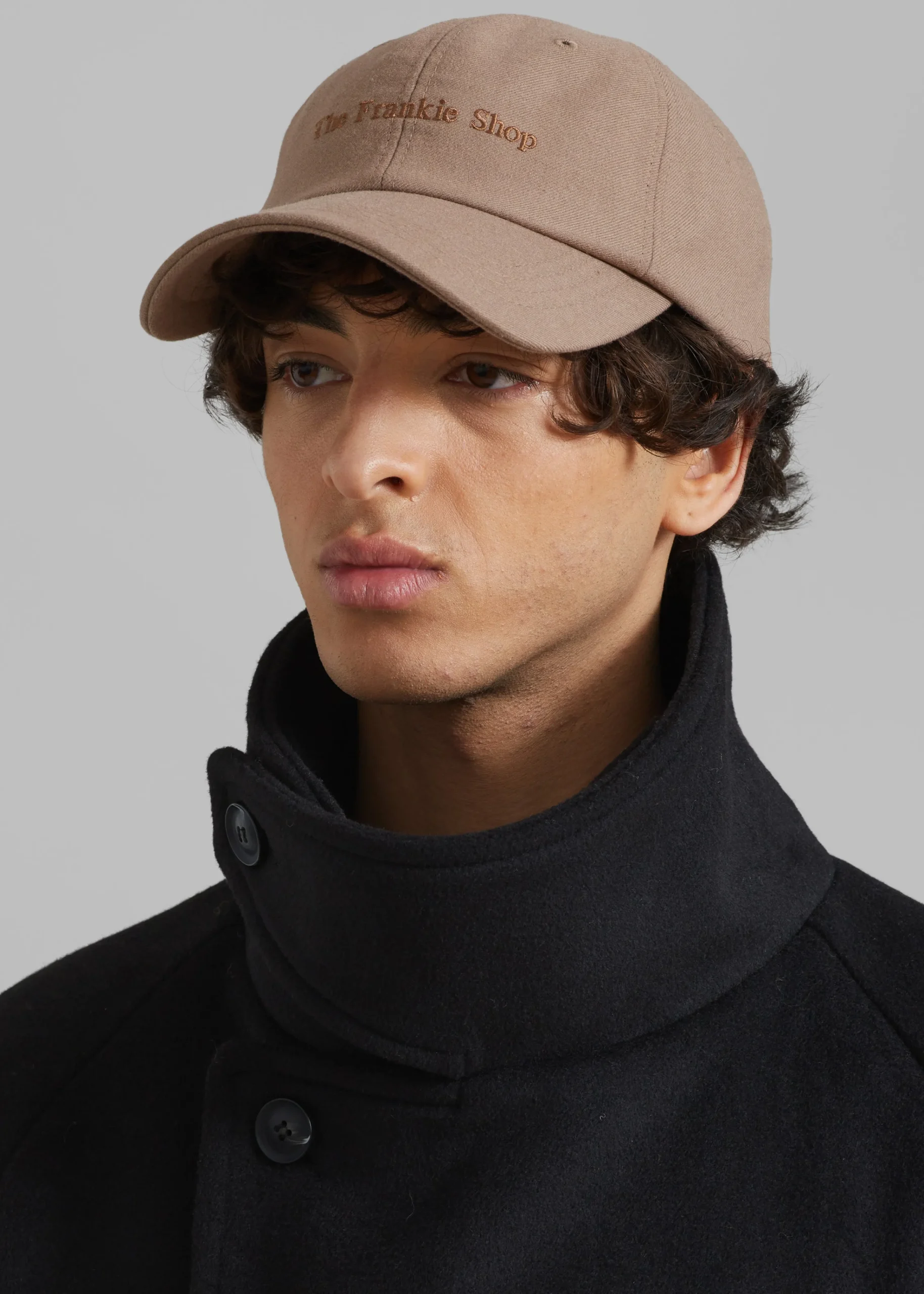 The Frankie Shop Tfs Flannel Baseball Cap Hazelnut Sale
