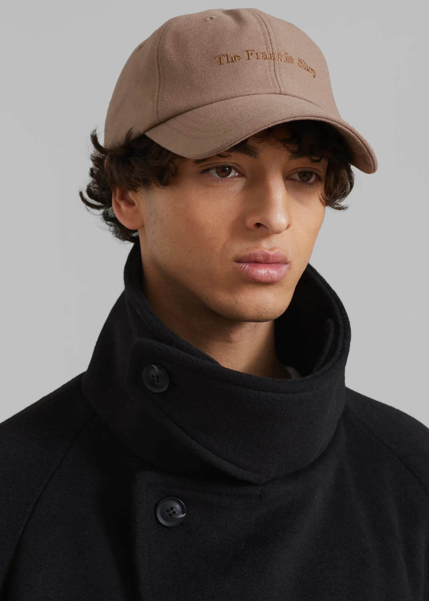 The Frankie Shop Tfs Flannel Baseball Cap Hazelnut Sale