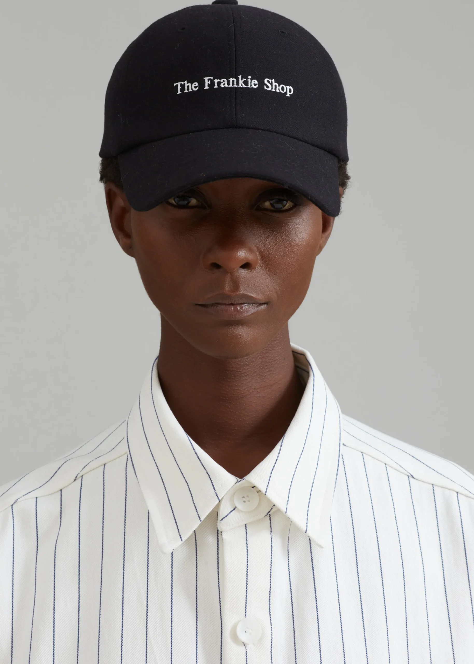 The Frankie Shop Tfs Flannel Baseball Cap Black Discount