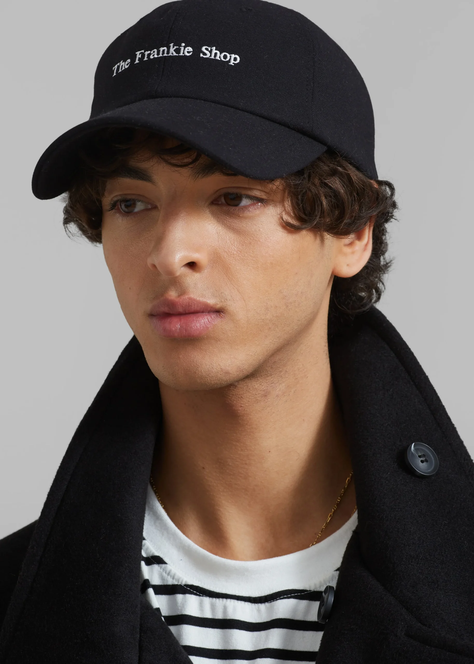The Frankie Shop Tfs Flannel Baseball Cap Black Discount