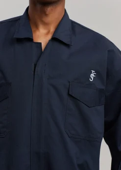 The Frankie Shop Tfs Oversized Boiler Suit Navy Clearance