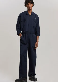 The Frankie Shop Tfs Oversized Boiler Suit Navy Clearance