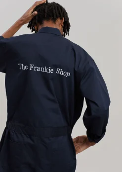 The Frankie Shop Tfs Oversized Boiler Suit Navy Clearance