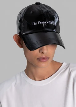 The Frankie Shop Tfs Vinyl Baseball Cap Black