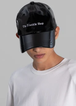 The Frankie Shop Tfs Vinyl Baseball Cap Black