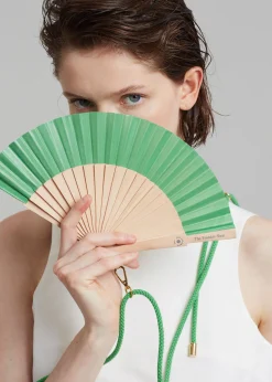 The Frankie Shop Tfs X Duvelleroy Take Away Fan Kelly Green Discount