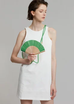 The Frankie Shop Tfs X Duvelleroy Take Away Fan Kelly Green Discount