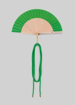 The Frankie Shop Tfs X Duvelleroy Take Away Fan Kelly Green Discount