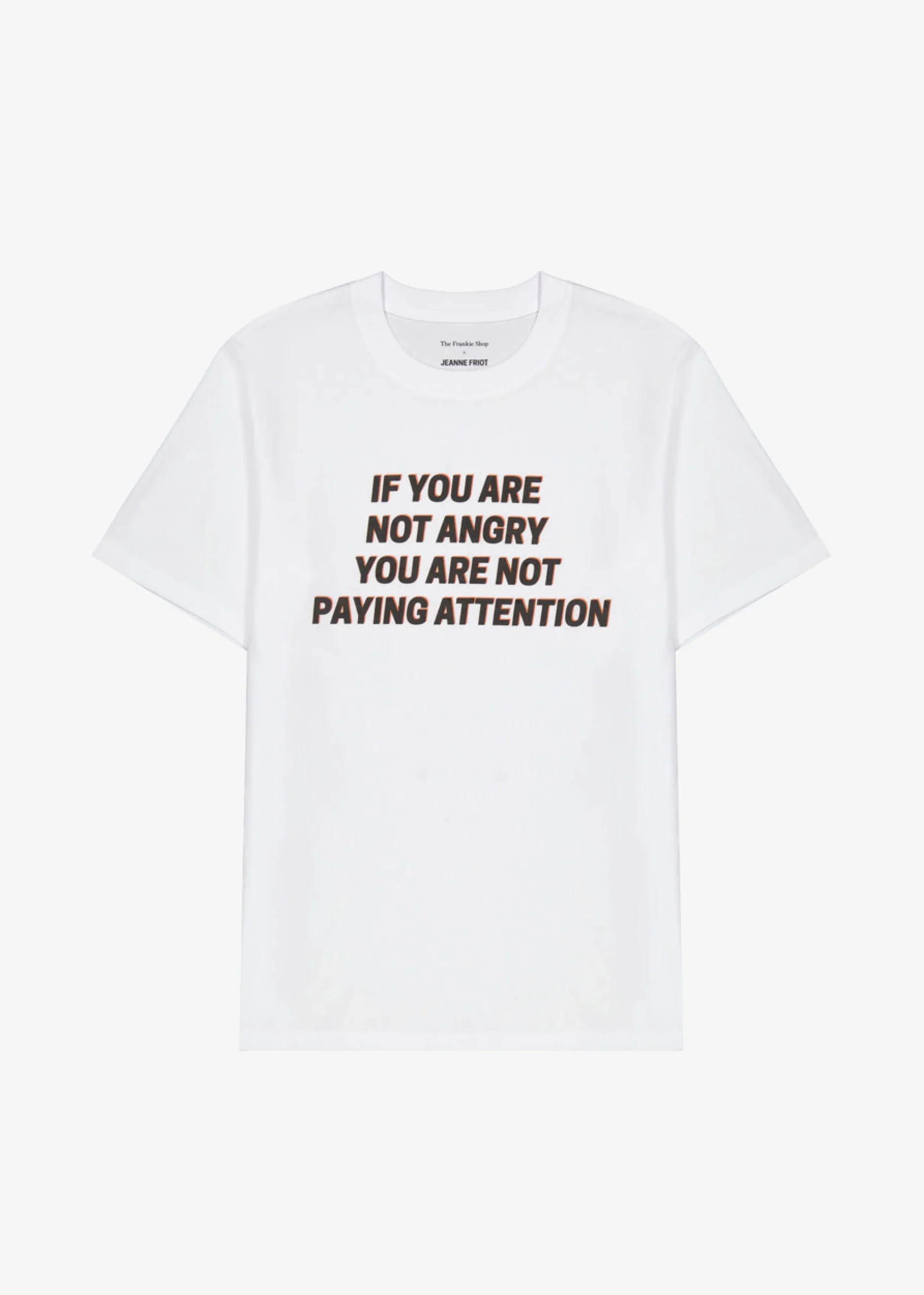 The Frankie Shop X Jeanne Friot If You T-Shirt White/Black Hot