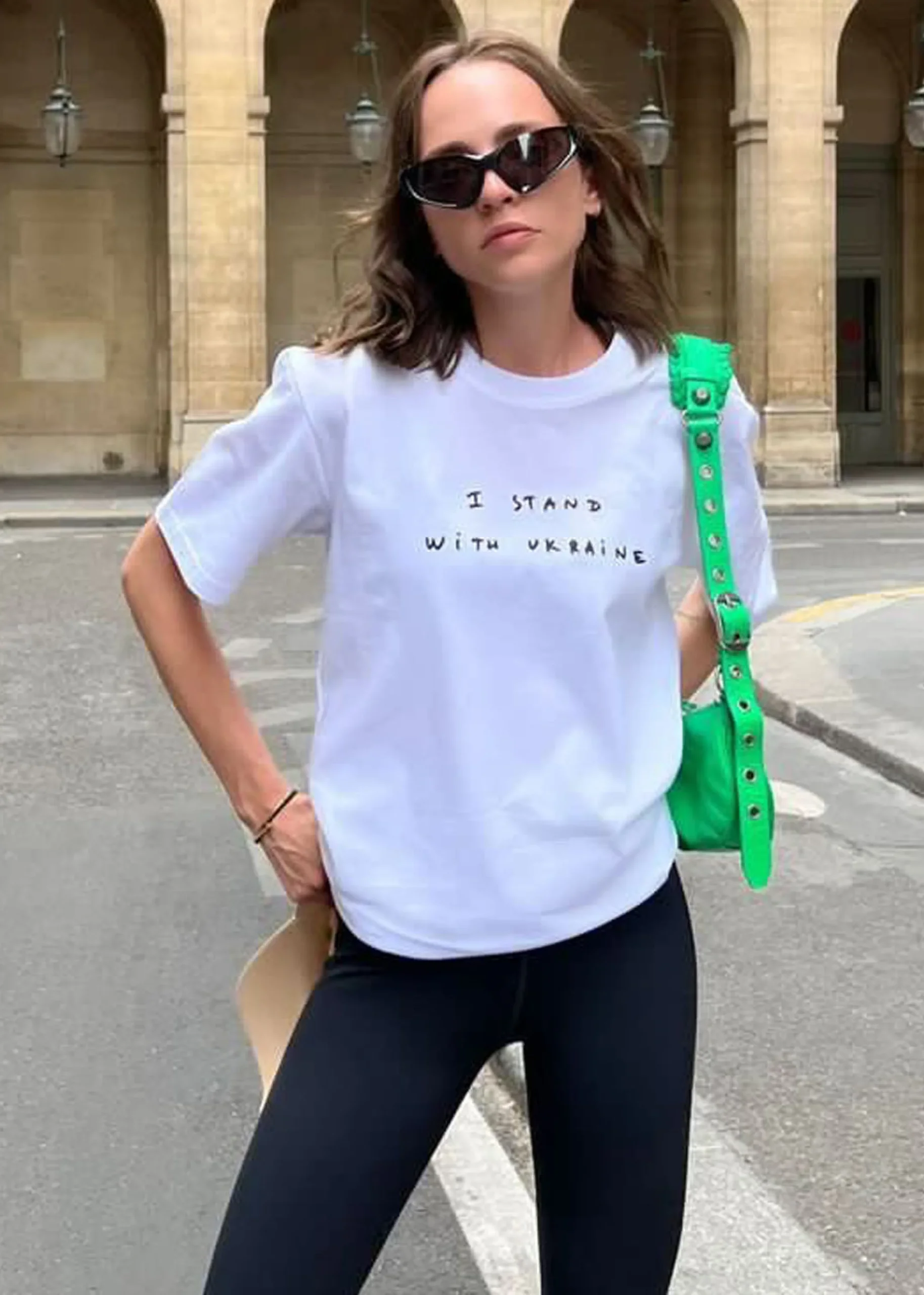 The Frankie Shop X Thomas Lelu Stand T-Shirt White/Black Online