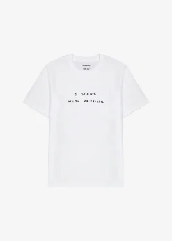 The Frankie Shop X Thomas Lelu Stand T-Shirt White/Black Online