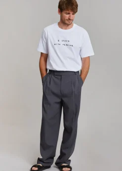 The Frankie Shop X Thomas Lelu Stand T-Shirt White/Black Online