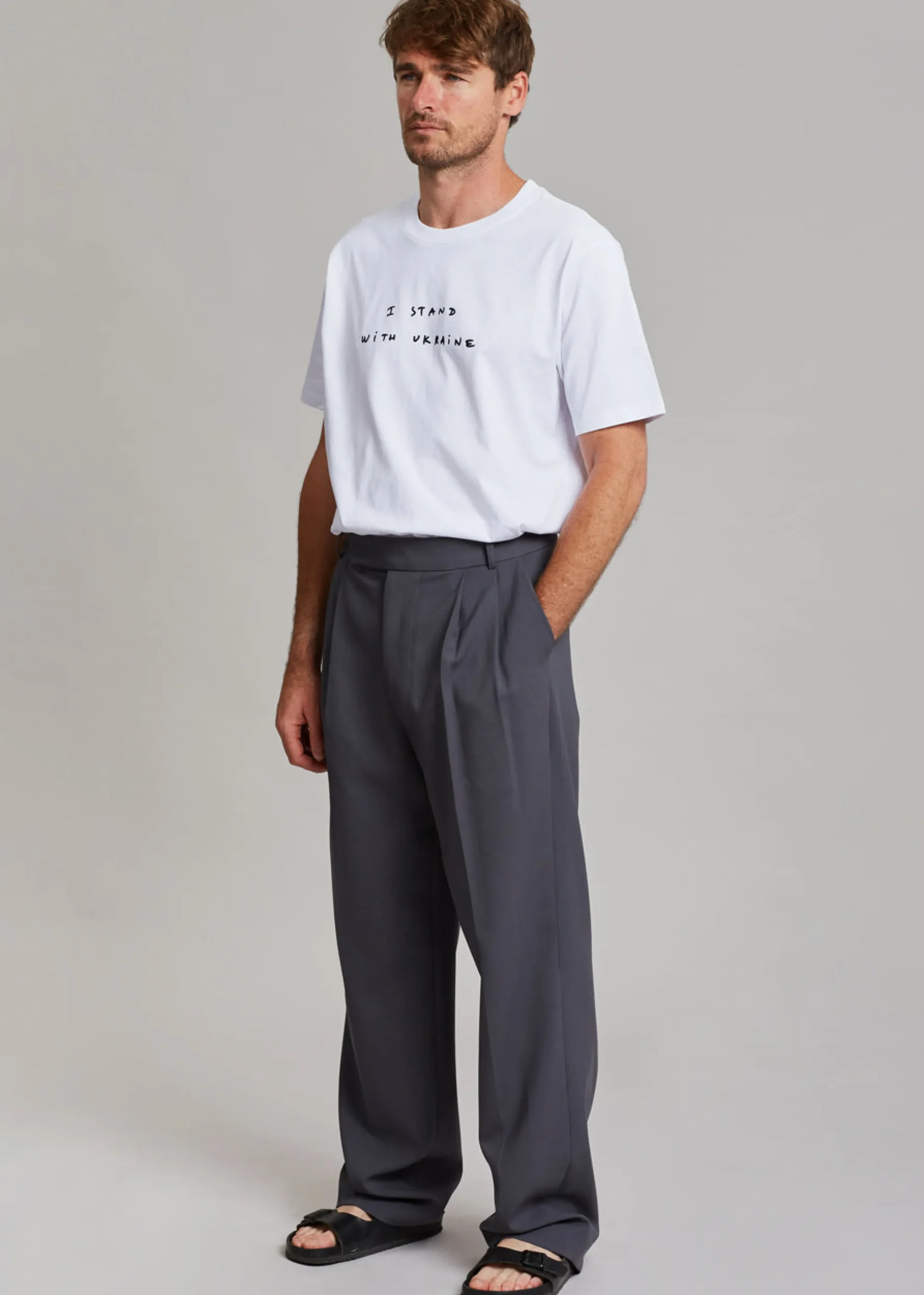 The Frankie Shop X Thomas Lelu Stand T-Shirt White/Black Online