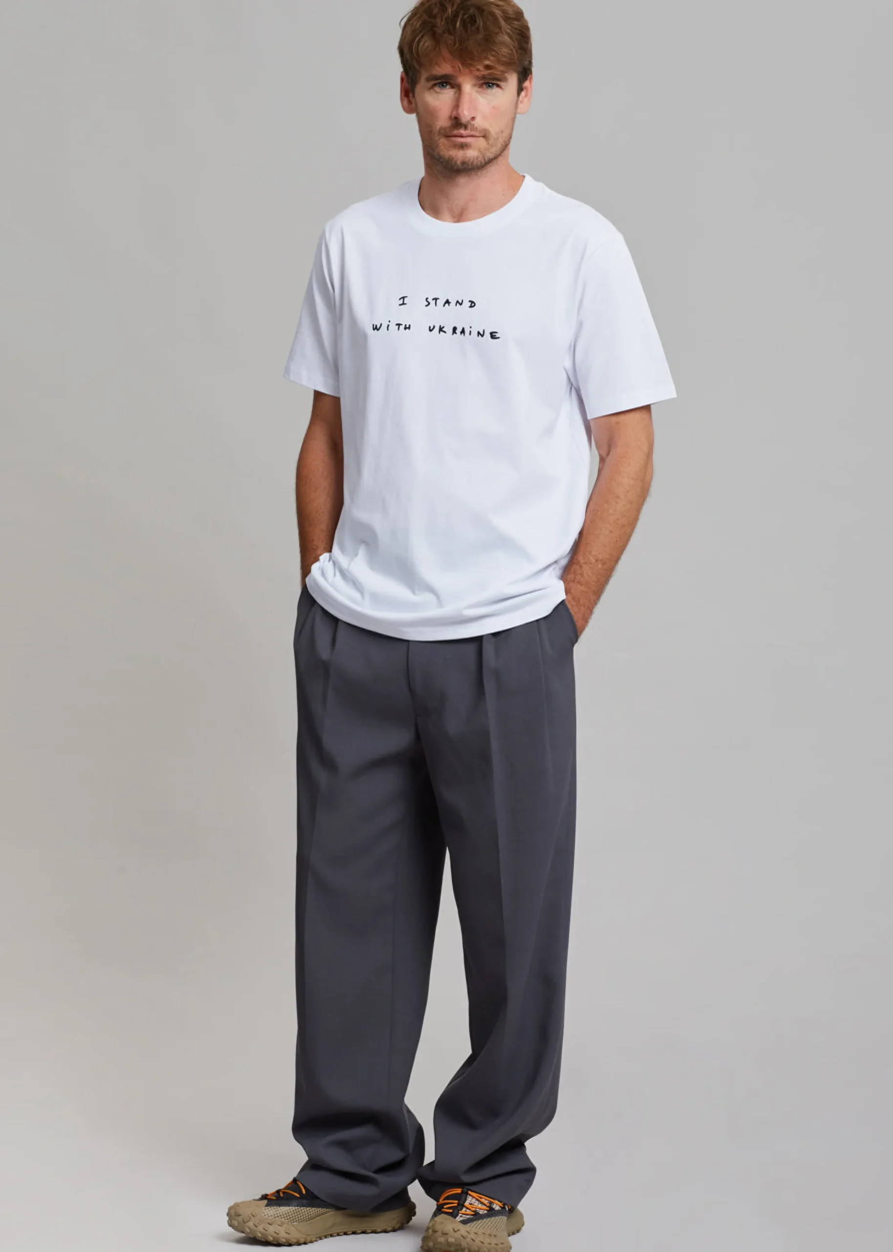 The Frankie Shop X Thomas Lelu Stand T-Shirt White/Black Online