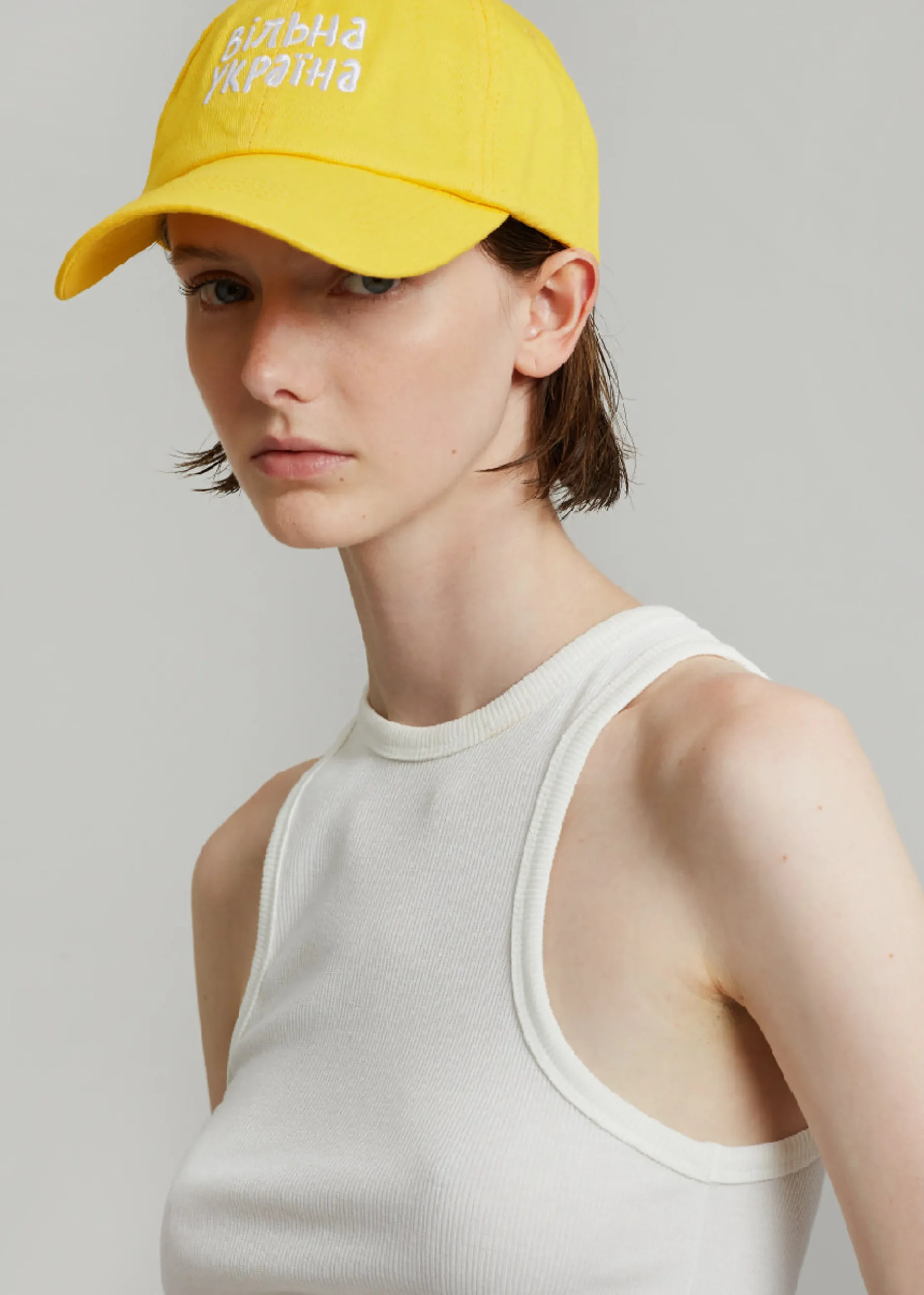 The Frankie Shop X Thomas Lelu Free Baseball Cap Yellow Best