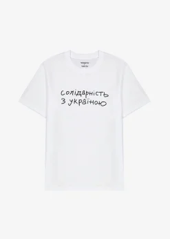 The Frankie Shop X Thomas Lelu Solidarity T-Shirt White/Black Sale