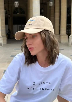 The Frankie Shop X Thomas Lelu Stand Baseball Cap Beige New