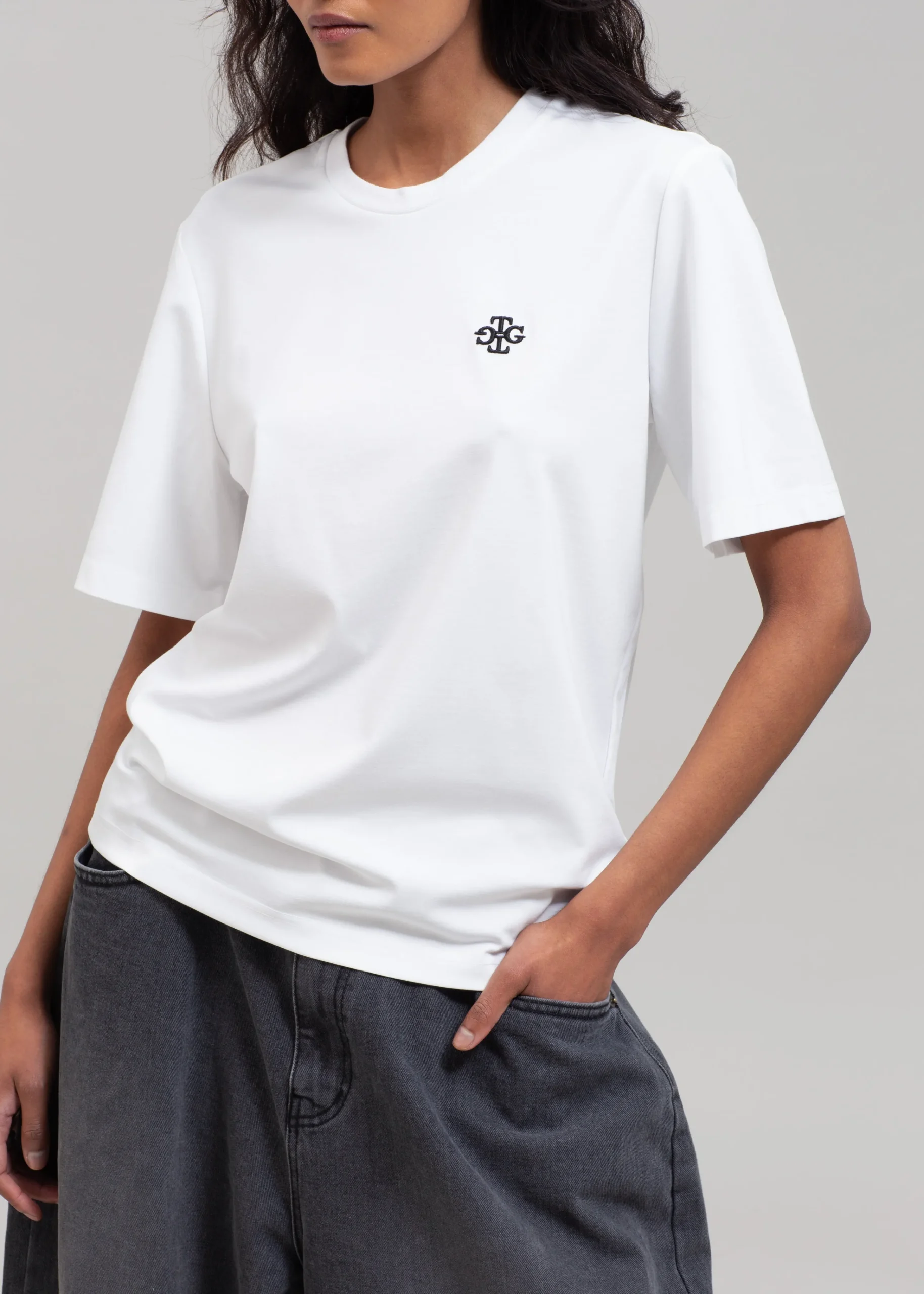 The Frankie Shop The Garment Logo Tee White Outlet