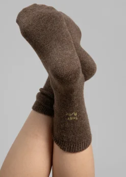 The Frankie Shop Think Socks Brown Best
