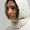 The Frankie Shop Thyra Boucle Balaclava Cream Sale