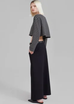 The Frankie Shop Tilla Boatneck Top White Stripe Clearance