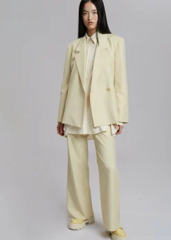 The Frankie Shop Tolko Pants Pale Yellow