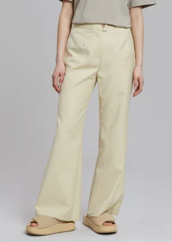 The Frankie Shop Tolko Pants Pale Yellow