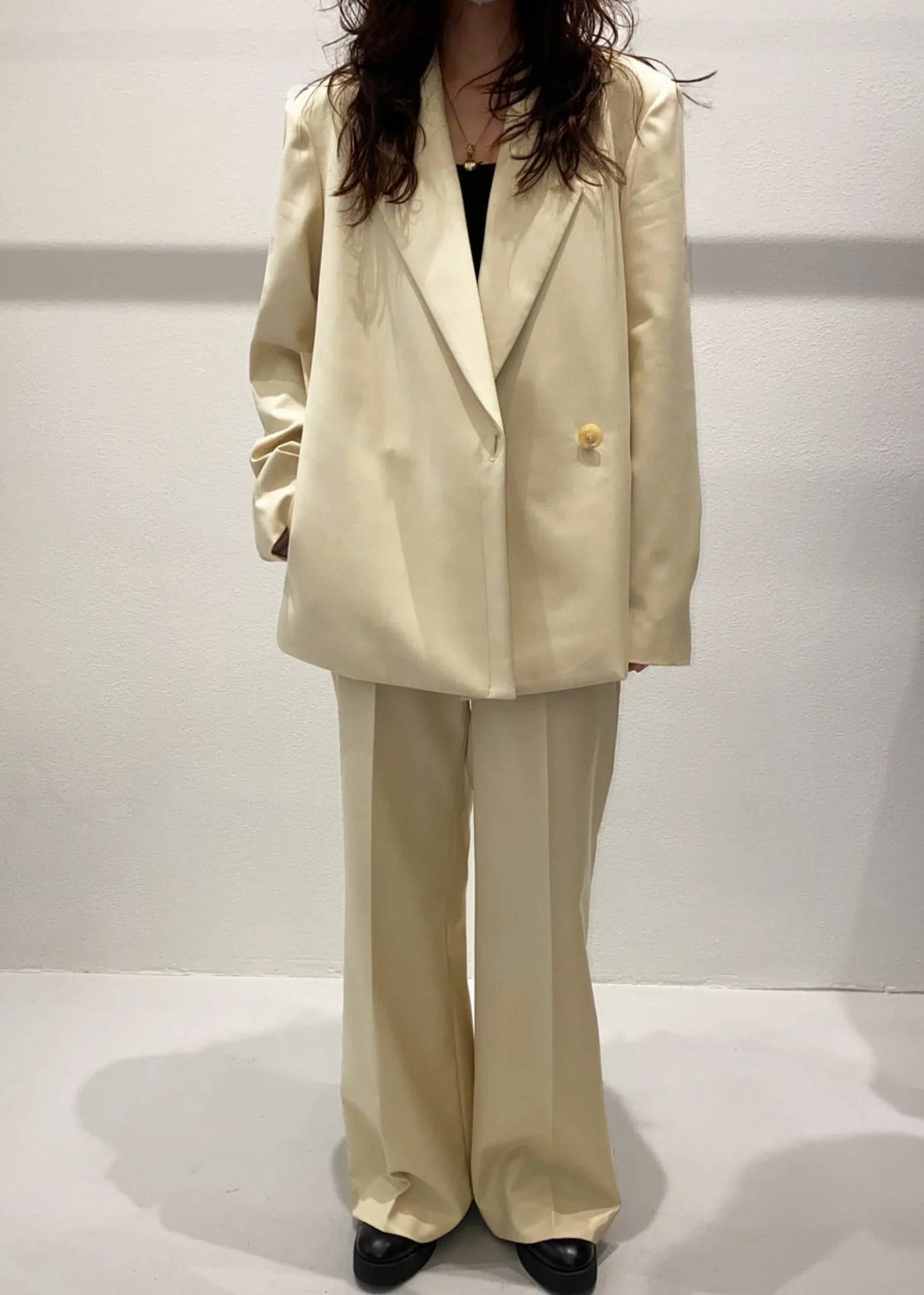 The Frankie Shop Tolko Pants Pale Yellow