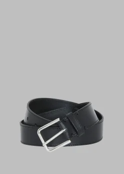 The Frankie Shop Toni Leather Belt Black Discount