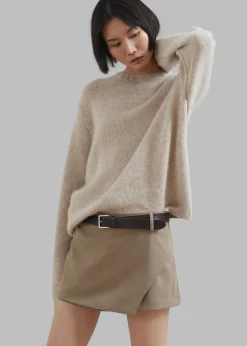 The Frankie Shop Verona Mini Skort Mocha Sale