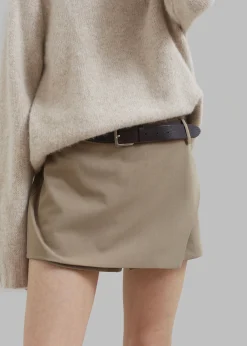 The Frankie Shop Verona Mini Skort Mocha Sale