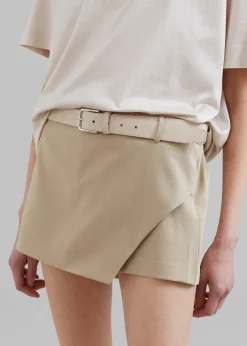 The Frankie Shop Verona Mini Skort Beige Sale