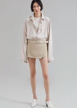 The Frankie Shop Verona Mini Skort Beige Sale