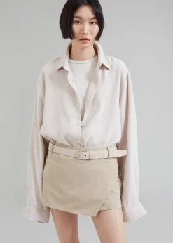 The Frankie Shop Verona Mini Skort Beige Sale