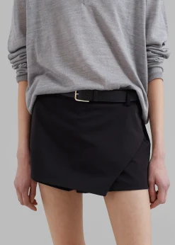 The Frankie Shop Verona Mini Skort Black Clearance