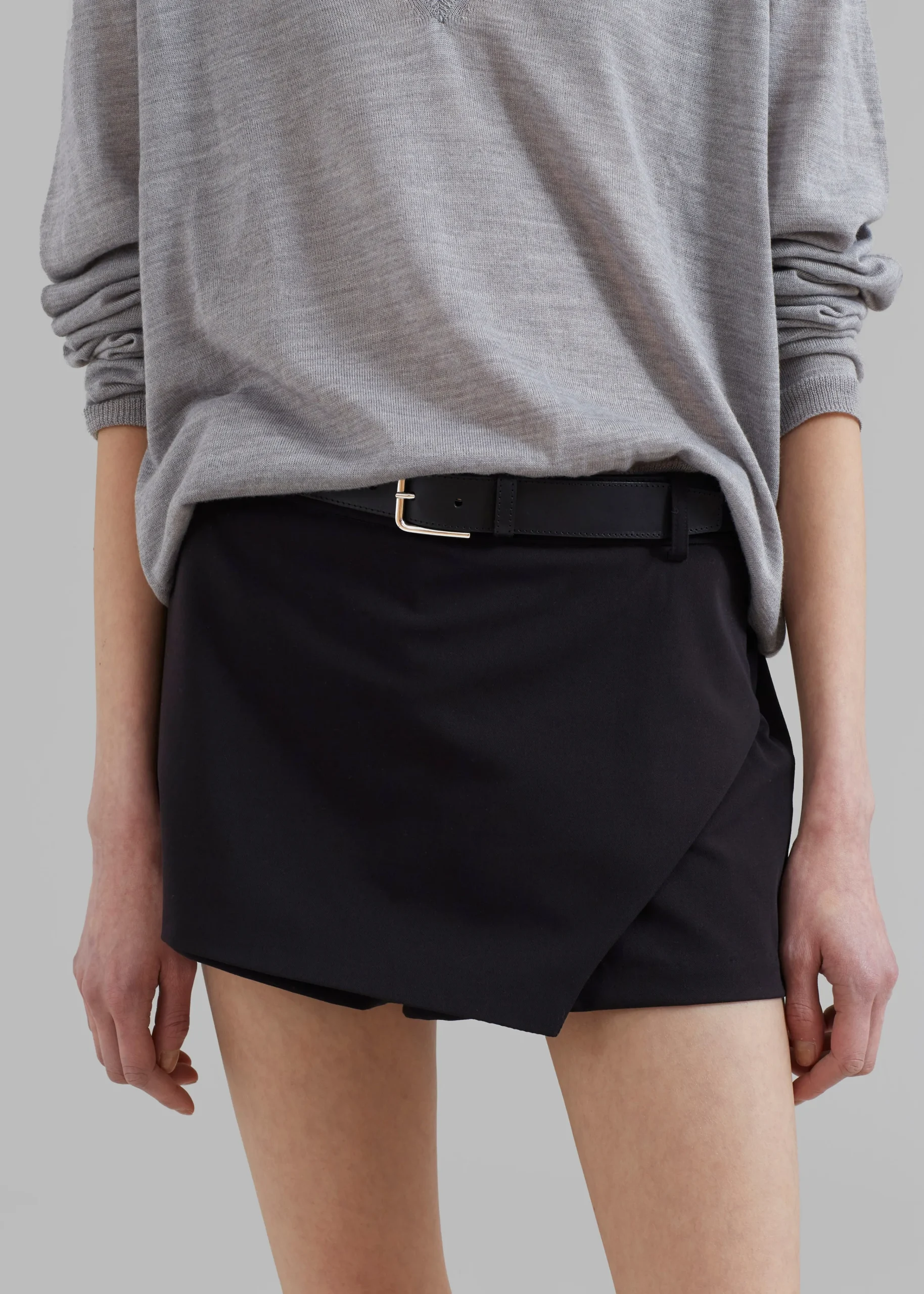 The Frankie Shop Verona Mini Skort Black Clearance