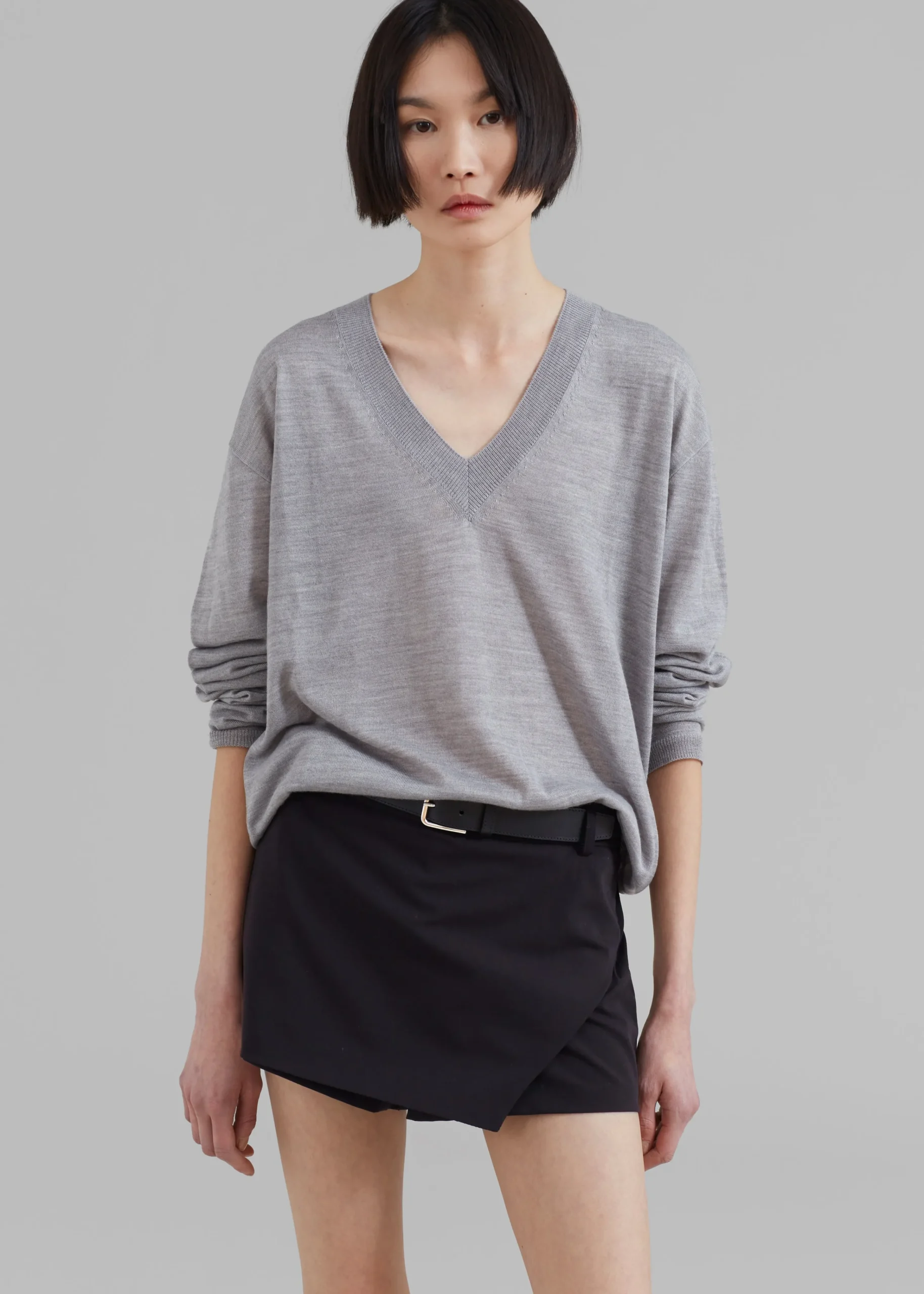 The Frankie Shop Verona Mini Skort Black Clearance