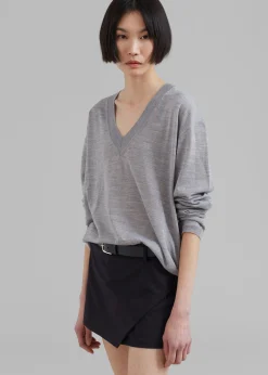 The Frankie Shop Verona Mini Skort Black Clearance