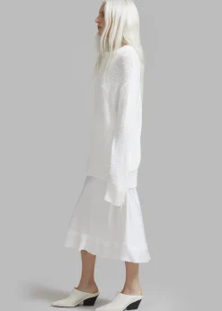 The Frankie Shop Vosgi Silky Skirt White