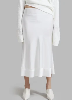 The Frankie Shop Vosgi Silky Skirt White