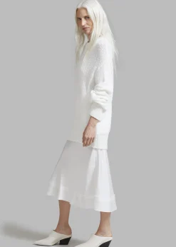 The Frankie Shop Vosgi Silky Skirt White
