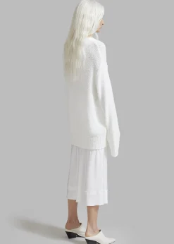 The Frankie Shop Vosgi Silky Skirt White