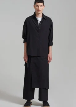 The Frankie Shop Watts Wrap Pants Black Discount