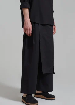 The Frankie Shop Watts Wrap Pants Black Discount