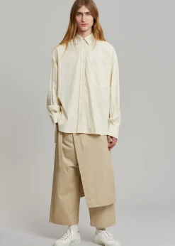 The Frankie Shop Watts Wrap Pants Beige Sale