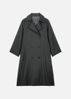 The Frankie Shop Willow Trench Coat Dark Olive Outlet