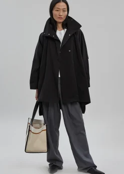 The Frankie Shop Yviche Poncho Jacket Black Outlet