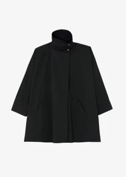 The Frankie Shop Yviche Poncho Jacket Black Outlet