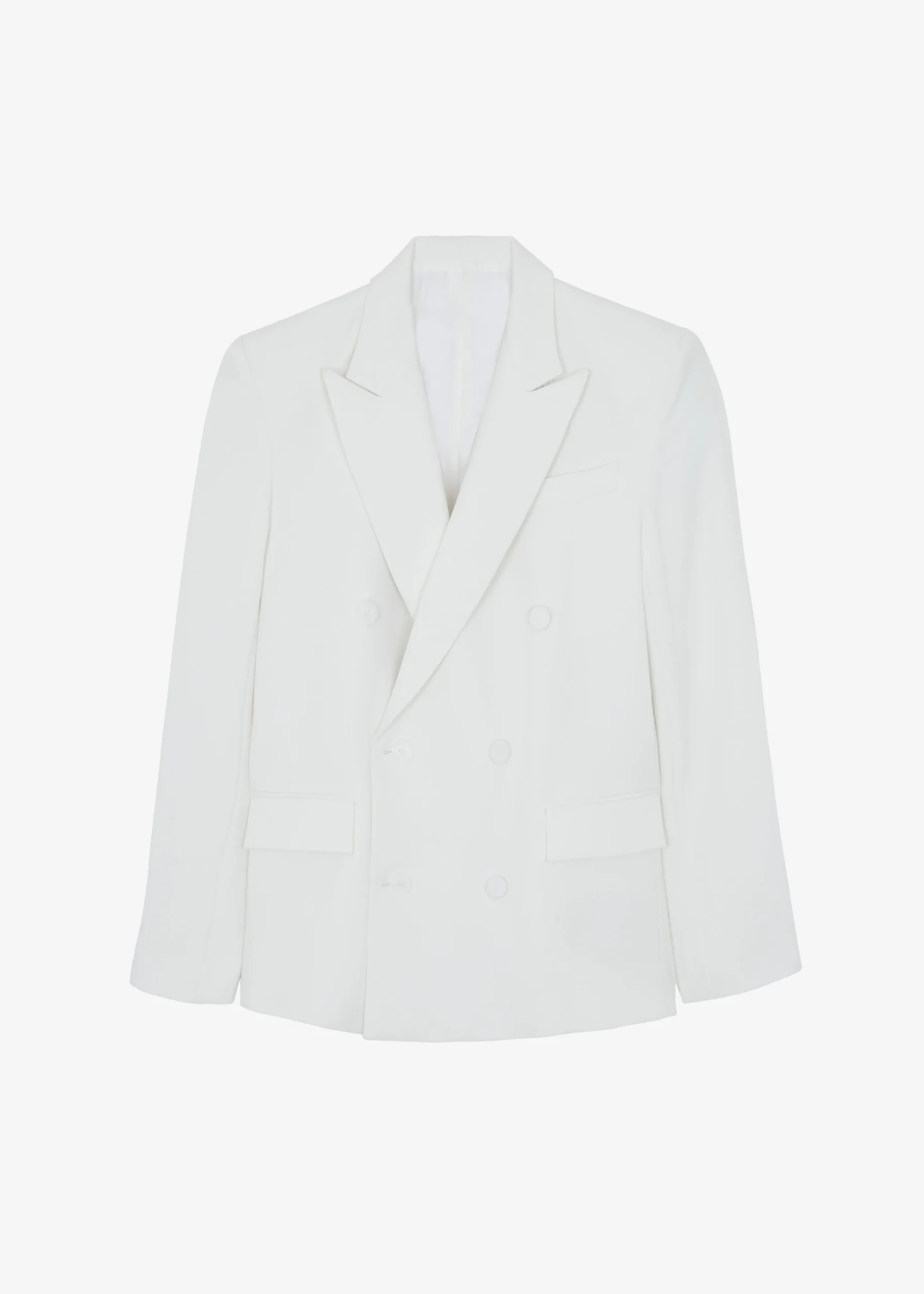 The Frankie Shop Zia Covered Buttons Blazer White Discount
